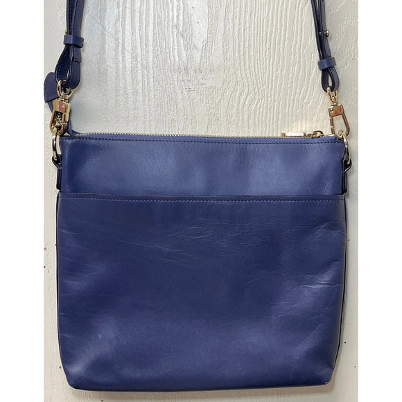 Radley London Women's Blue Pockets Zip Top Crossbody Medium Size FLAWS - Picture 8 of 16